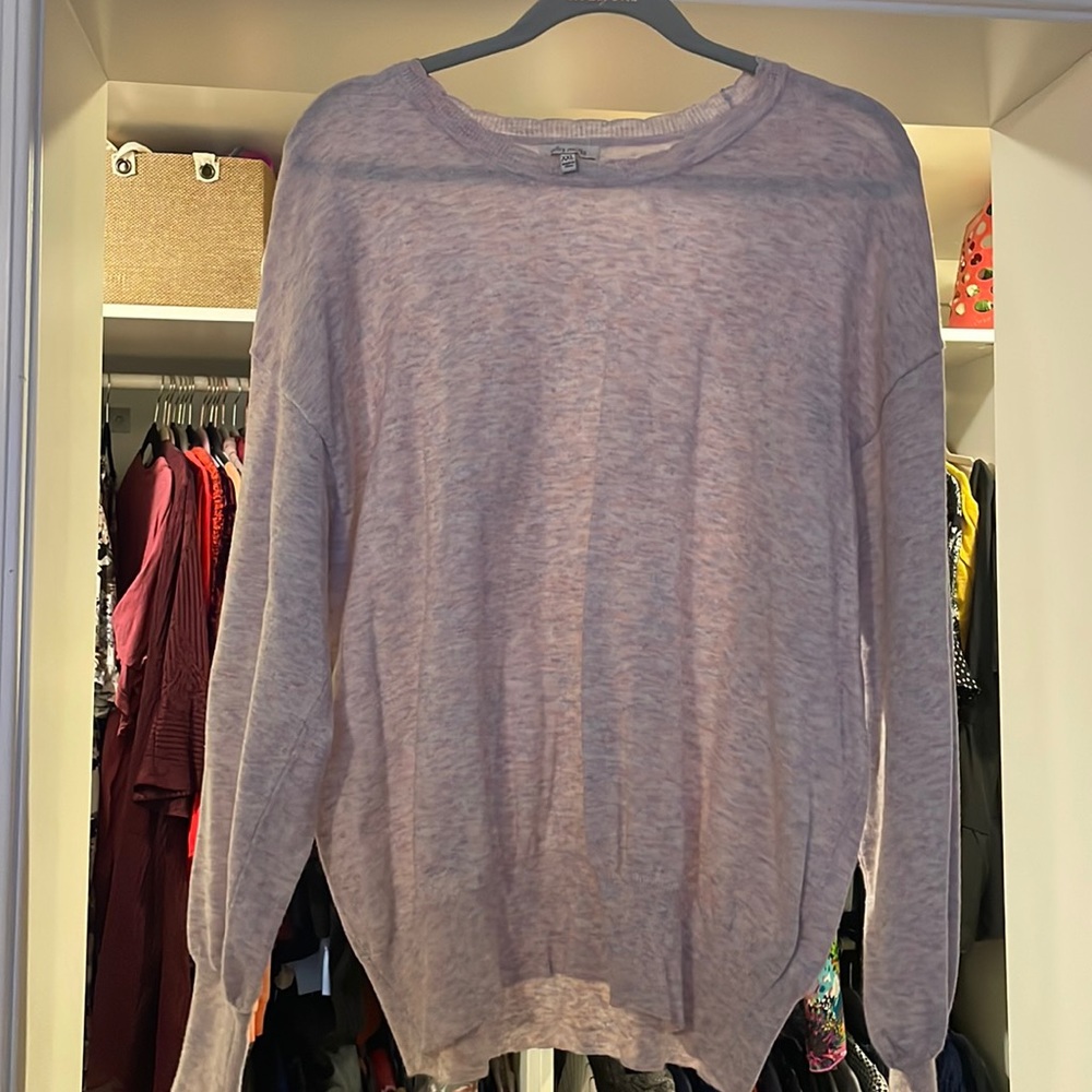 Soft pink light sweater